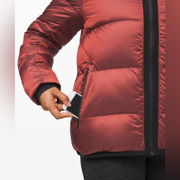 Lululemon Cloudscape Jacket, sunset orange, size 6 - Picture 4 of 12
